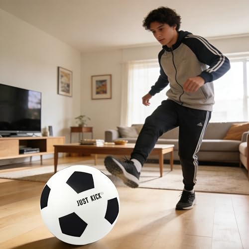 SRG Quiet Foam Soccer Ball Size 7 – Advanced Indoor Training Ball, Soft Lightweight Quiet Ball for Footwork & Dribbling, Noise-Free Premium Box Gift for Home Practice - Image 2