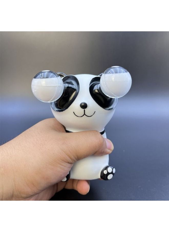 Decompression Funny Artifact For Students To Vent Kitten Funny Decompression Toy Design Creative Staring Pop-Eyed Panda Will Turn-Color:Unzip Panda + Explosive Eye Dragon (2 In Total)-Specifications:5