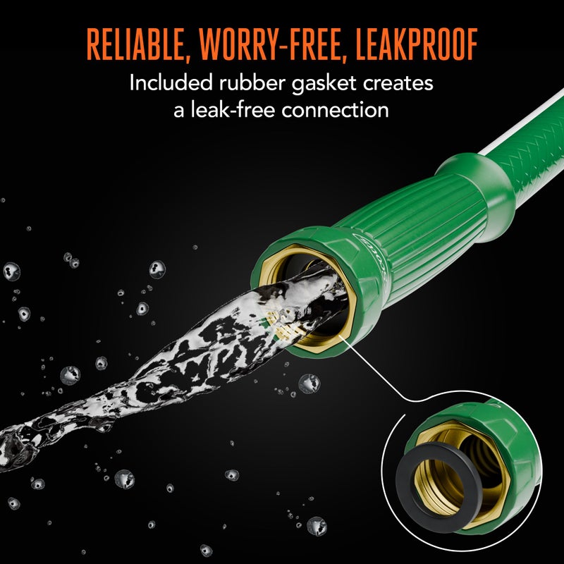 Scotts 50 ft. Heavy Duty Garden Hose â€“ 5/8 in. Diameter, 4-Ply, 400 PSI High-Pressure, Easy-to-Coil Water Hose with Crush-Resistant Couplings and Twist-Resistant Collar for Lawn and Garden - Image 4