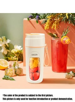 JUICE Portable Fruit Blender Personal Juice Cup for Smoothies Wireless Rechargeable Mixer For Travel Sports Office School Juice Cup Powerful Blades Cordless Juicer For All Kinds Of Fruits  - Image 4