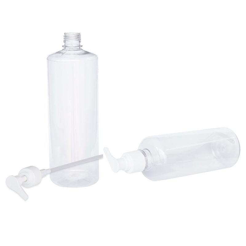 Pure Source India زجاجة PET فارغة من Pure Source India مع مضخة، موزع صابون 1000 مل - عبوة من 2 - Image 1