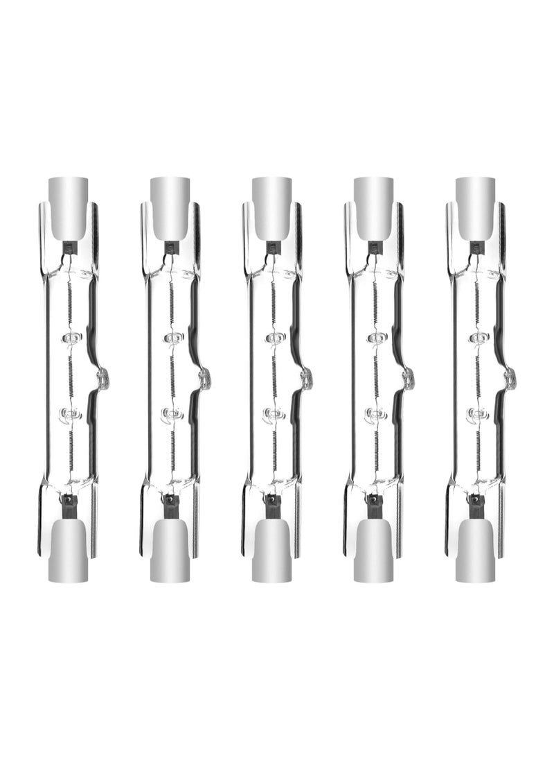 KASTWAVE - R7S Linear Halogen Bulb, 78mm J78 R7S Base J Type 78mm Double Ended Floodlight Bulb, 120W Dimmable Security Light Bulbs for Landscape Lights Construction Security Spotlights, 5 Pcs - Image 1