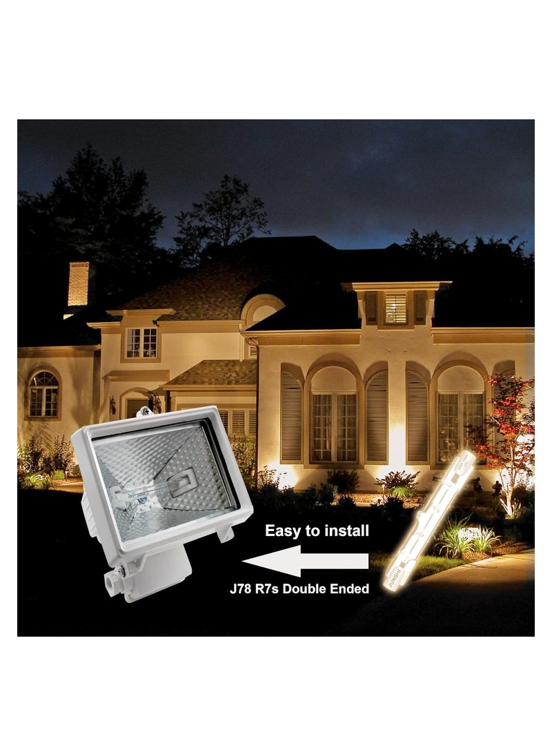 KASTWAVE - R7S Linear Halogen Bulb, 78mm J78 R7S Base J Type 78mm Double Ended Floodlight Bulb, 120W Dimmable Security Light Bulbs for Landscape Lights Construction Security Spotlights, 5 Pcs - Image 1