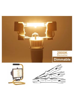 KASTWAVE R7S Linear Halogen Bulb, 78mm J78 R7S Base J Type 78mm Double Ended Floodlight Bulb, 120W Dimmable Security Light Bulbs for Landscape Lights Construction Security Spotlights, 5 Pcs  - Image 2