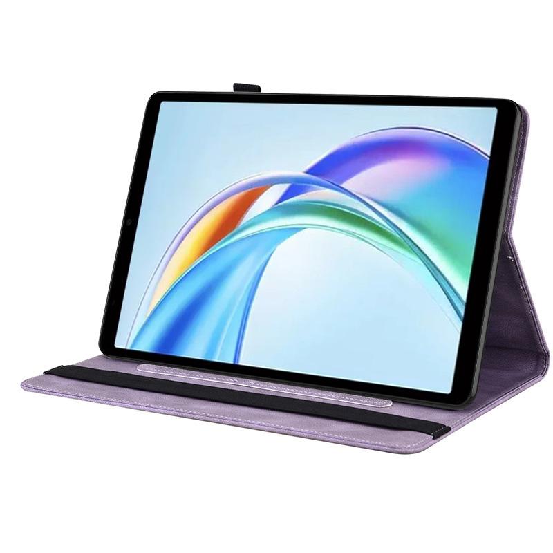 For Honor Pad X7 erfly Flower Embossed Leather Tablet Case(Purple) - Image 5