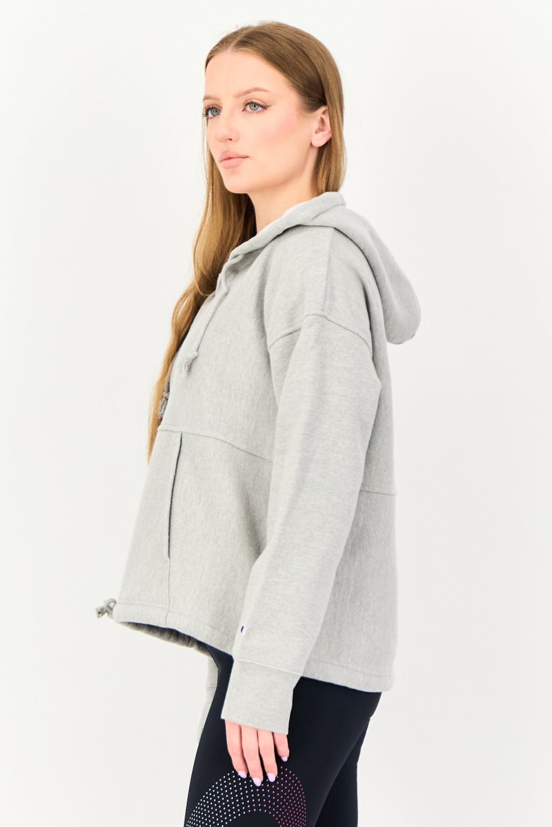 Champion Women Sportswear Fit Long Sleeve Outdoor Hoodie, Grey - Image 3