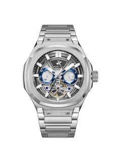 BEVERLY HILLS POLO CLUB BEVERLY HILLS POLO CLUB BP3749X.390 Men's Automatic Multifunction Display Watch & Metal Strap Silver  - Image 1