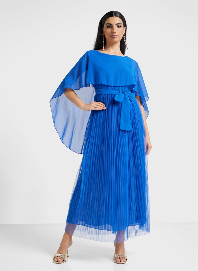 Khizana Pleated Chiffon Dress - Image 1