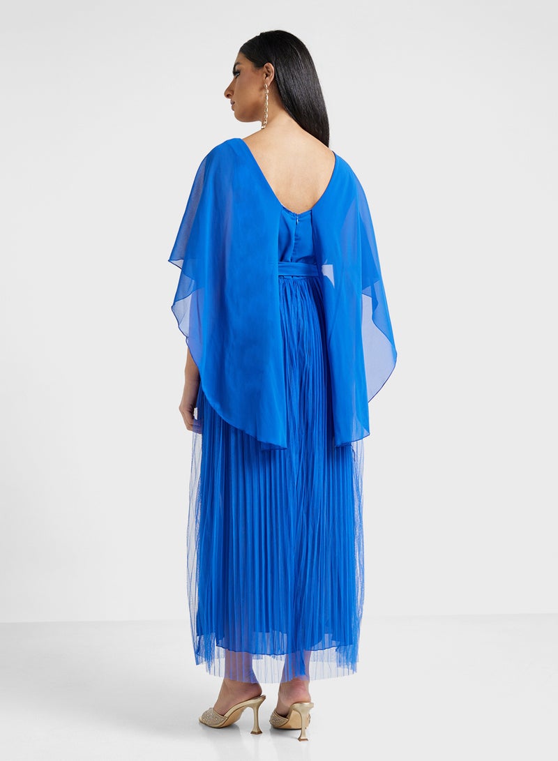 Khizana Pleated Chiffon Dress - Image 2