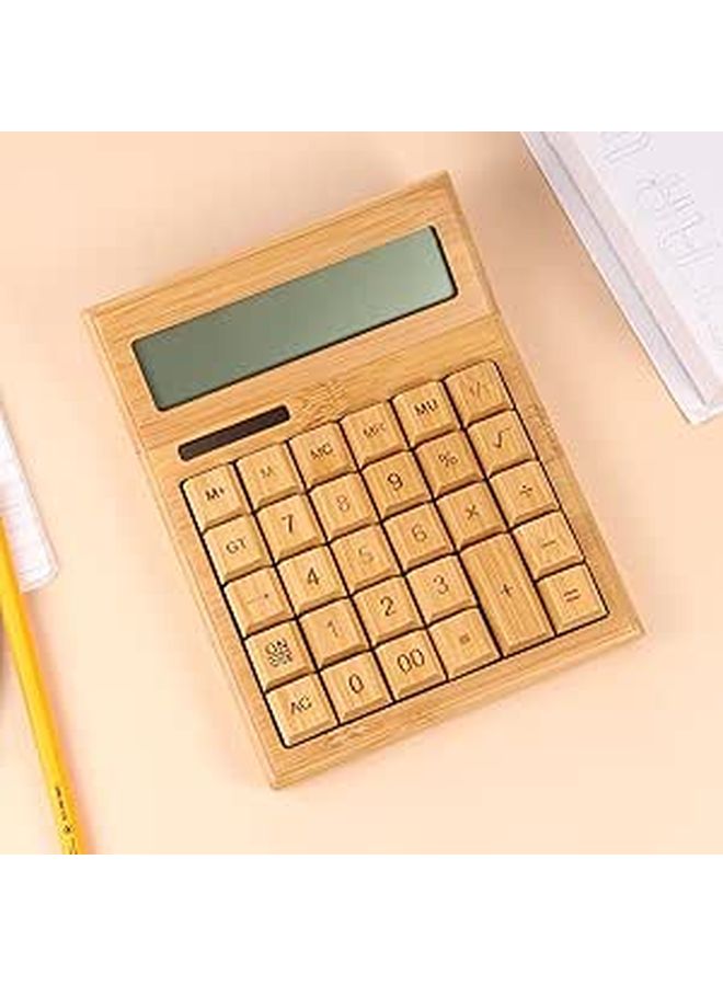 Solar Office Calculator with 29 Keys LCD Display for Desk Use in Office and School - Image 1