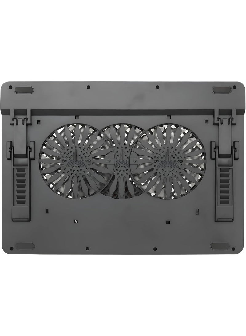 Utopia Laptop Cooling Pad S700 USB Powered Cooling Fan Stand For 12-17 Inch Laptop Adjustable Height Quiet Cooler With Multiple Fans Anti Slip Design Portable Notebook Cooler - Image 4