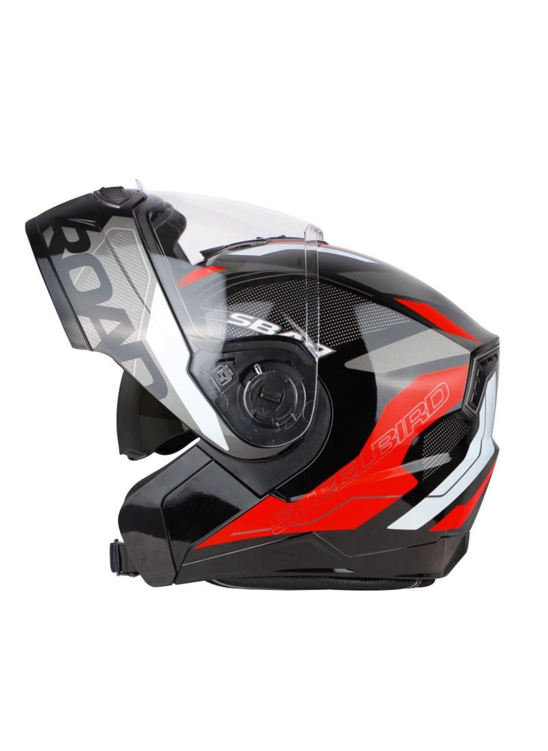 Steelbird - Air SBA 7 Road Flip Up Motorcycle Helmet With Inner Sunshield Clear Visor Bike Helmet - Steelbird Air - Image 1