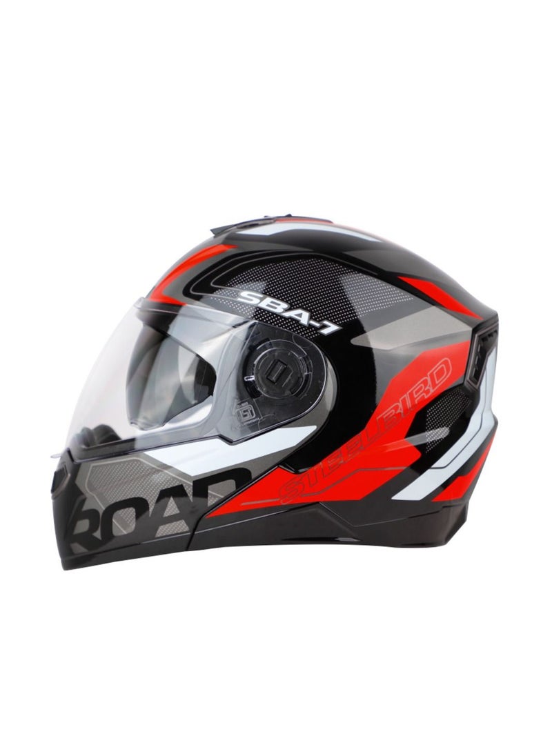 Steelbird - Air SBA 7 Road Flip Up Motorcycle Helmet With Inner Sunshield Clear Visor Bike Helmet - Steelbird Air - Image 1