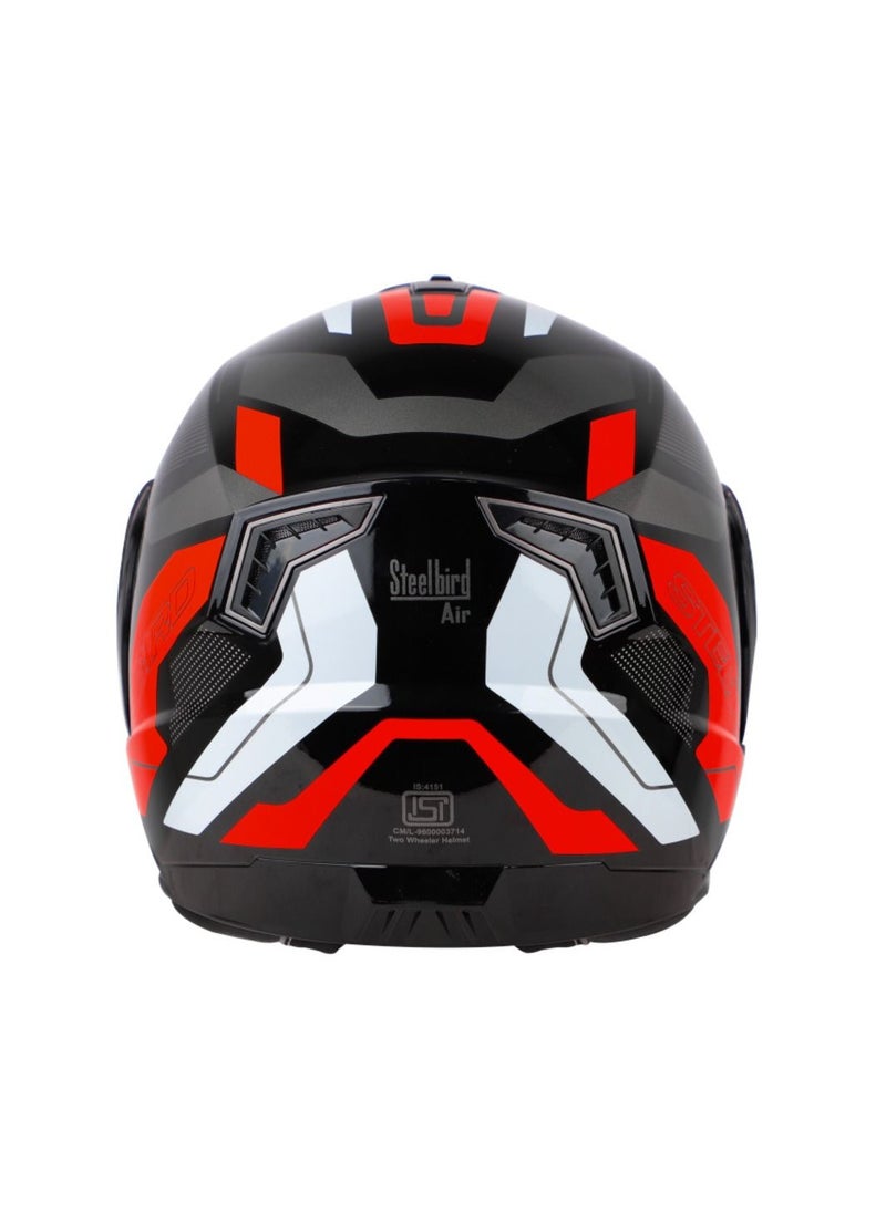 Steelbird - Air SBA 7 Road Flip Up Motorcycle Helmet With Inner Sunshield Clear Visor Bike Helmet - Steelbird Air - Image 1
