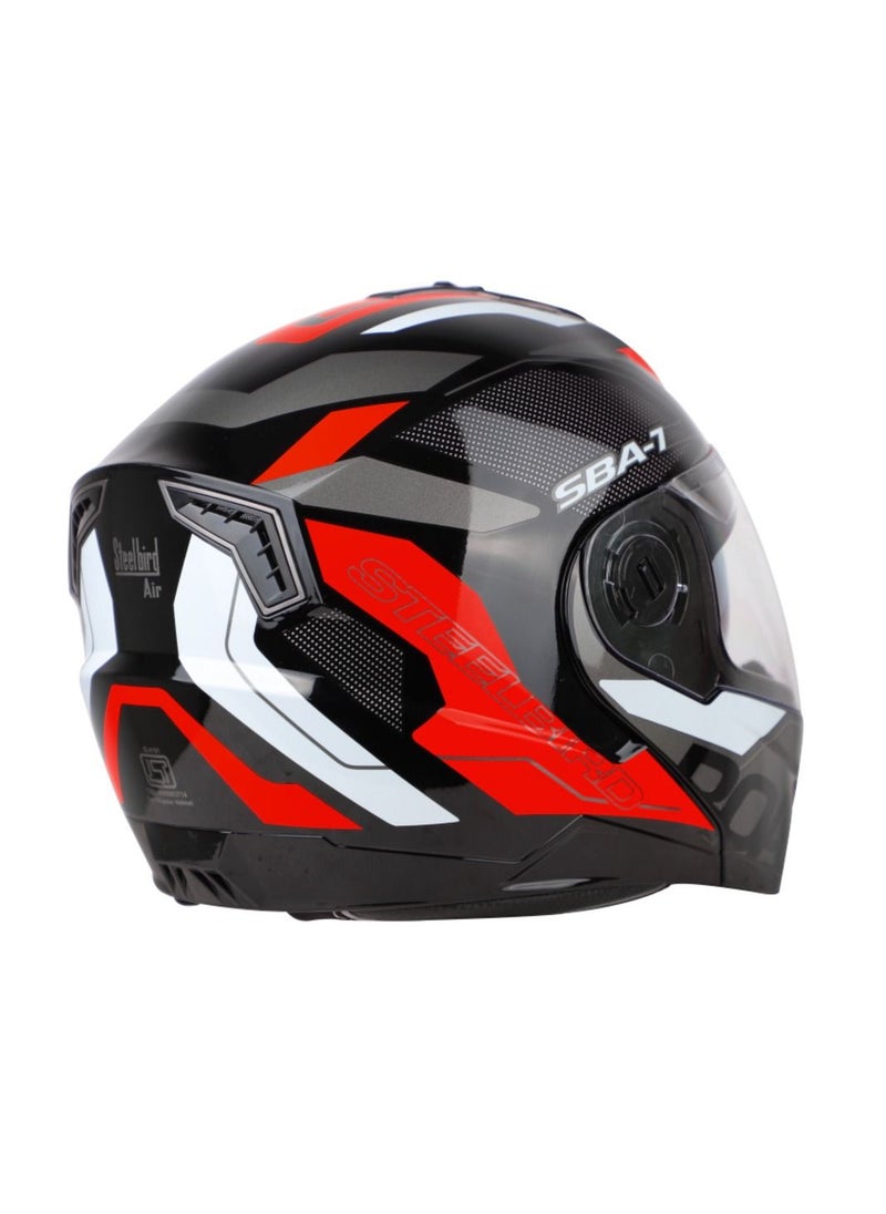 Steelbird - Air SBA 7 Road Flip Up Motorcycle Helmet With Inner Sunshield Clear Visor Bike Helmet - Steelbird Air - Image 1