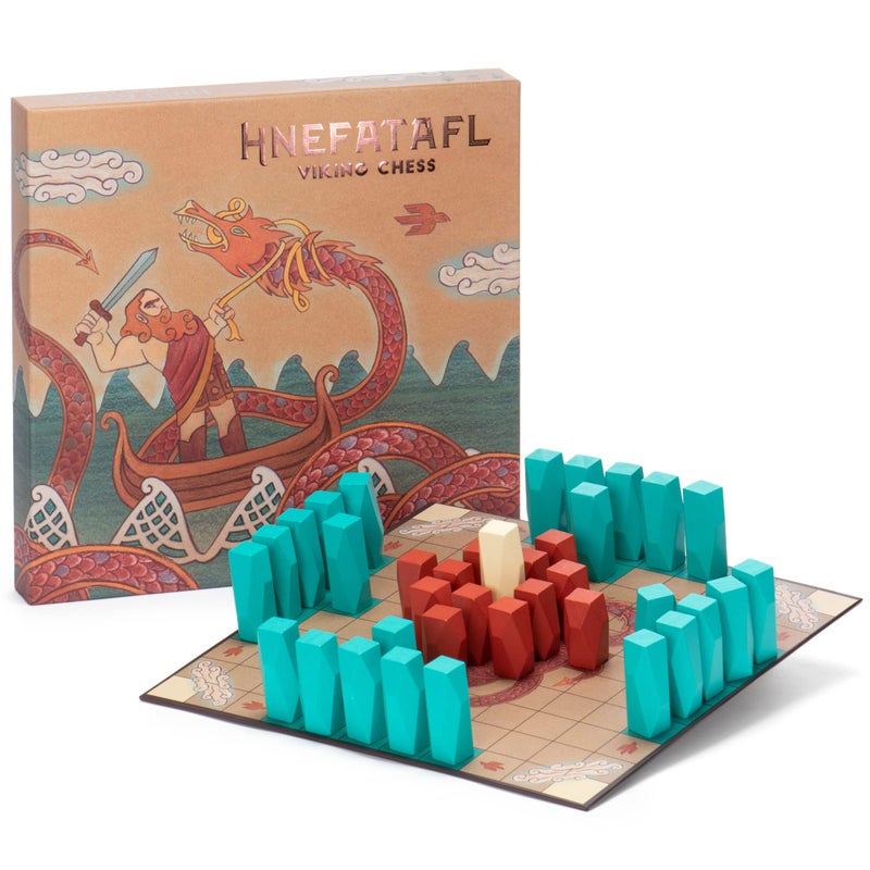 Brybelly Hnefatafl Viking Chess Set - Authentic, Traditional Two-Player Strategy Board Game Classic - Historic European Tabletop Asymmetric War Game - Image 1