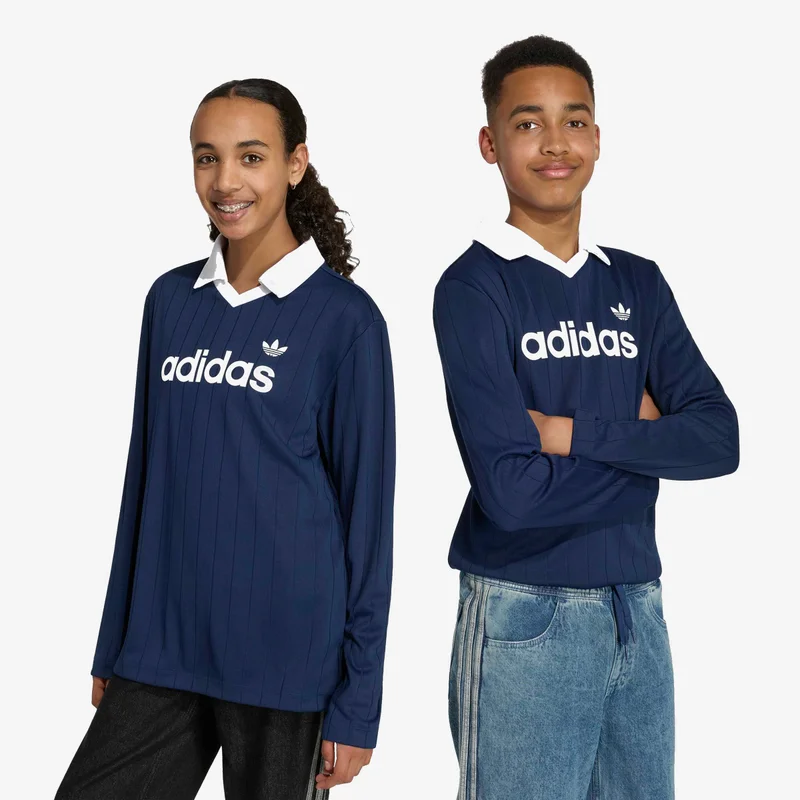Adidas Originals  LOOSE LONG SLEEVE PINSTRIPE JERSEY  | Best Price UAE