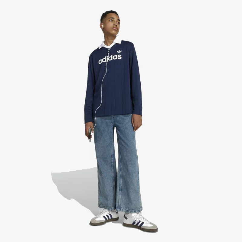 Adidas Originals  LOOSE LONG SLEEVE PINSTRIPE JERSEY  | Best Price UAE