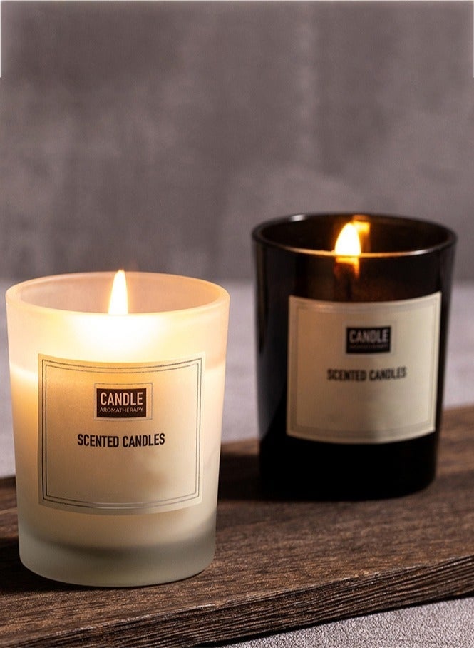 Bukela 2 Pack Scented Candle Crystal Black/White - Image 1