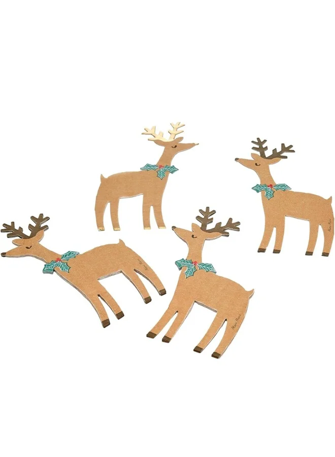 Meri Meri Reindeer With Holly Napkins