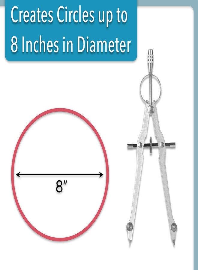 Mr. Pen- Professional Compass for Geometry, Extra Lead, Metal Compass, Compass, Compass Drawing Tool, Drawing Compass, Drafting Compass, Compass for Students, Compass Geometry - Image 3
