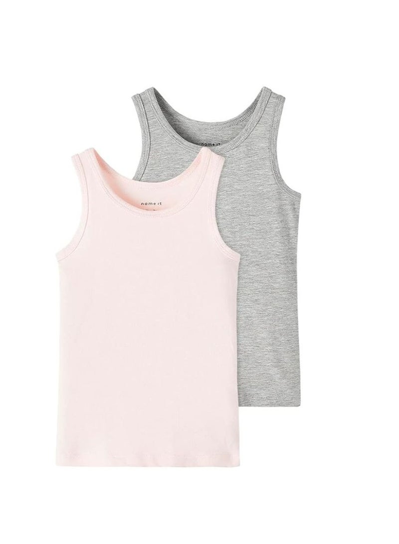 نيم ات ملابس داخلية بدون أكمام للفتيات من Name it مكونة من قطعتين - Image 1