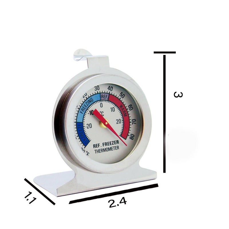 MIANLU 5 Pack Fridge Thermometer - Classic Series with Large Dial and Internal Temperature Gauge - Monitor and Maintain Perfect Temperature in Kitchen Refrigerator - Image 3