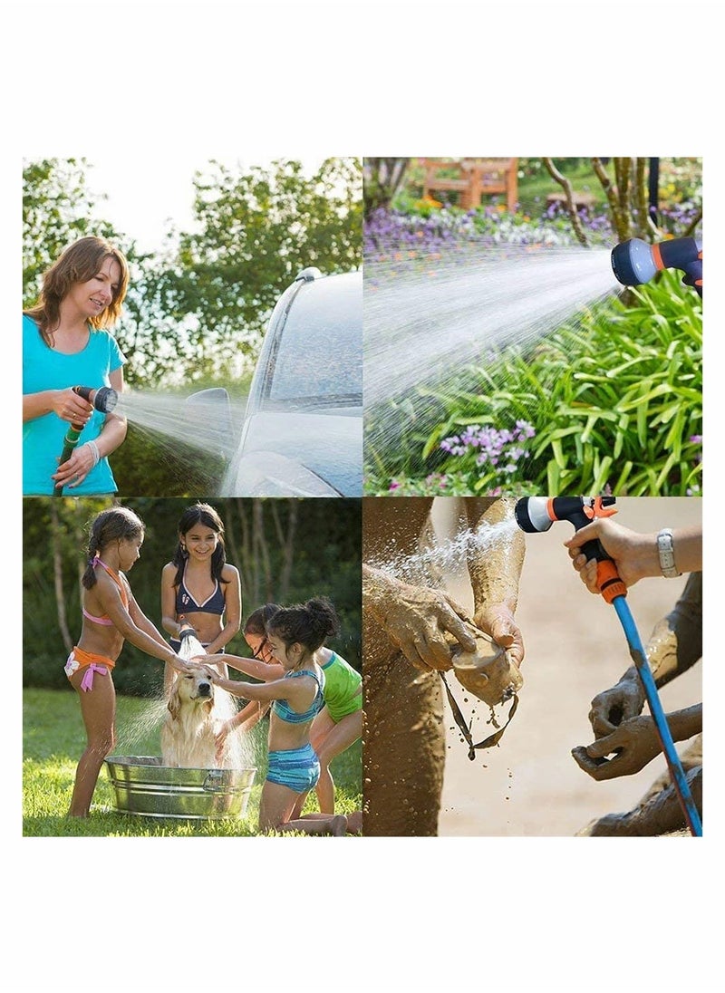 SYOSI - 2 PCS Garden 8 Adjustable Patterns Water Gun,High Pressure Spray Nozzle Perfect for Watering plants, Car Washing, Shower Pets - Image 1
