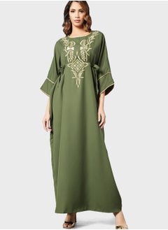 Coco Desert Embroidered Abaya Dress  - Image 1