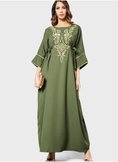 Coco Desert Embroidered Abaya Dress  - Image 4