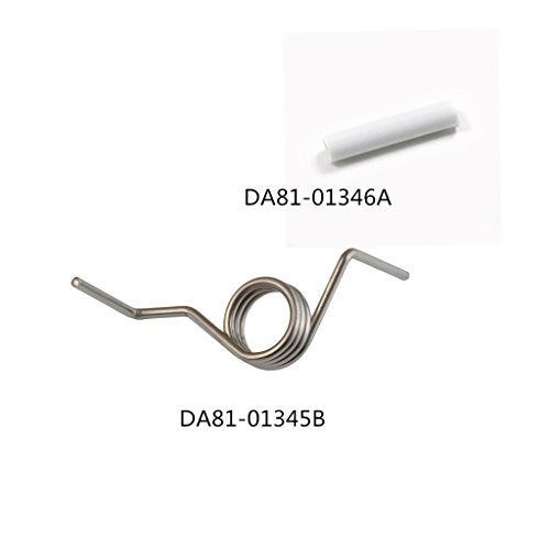 Dinghosen French Door Refrigerator Spring For Samsung DA81-01345B, White Sleeves Pin French Spring RD DA81-01346A Compatible With Models RF267AFWP RF267HERS RF268ABBP RF268ABPN RF268ABRS RF268ABWP ( Pair of 2 ) - Image 2