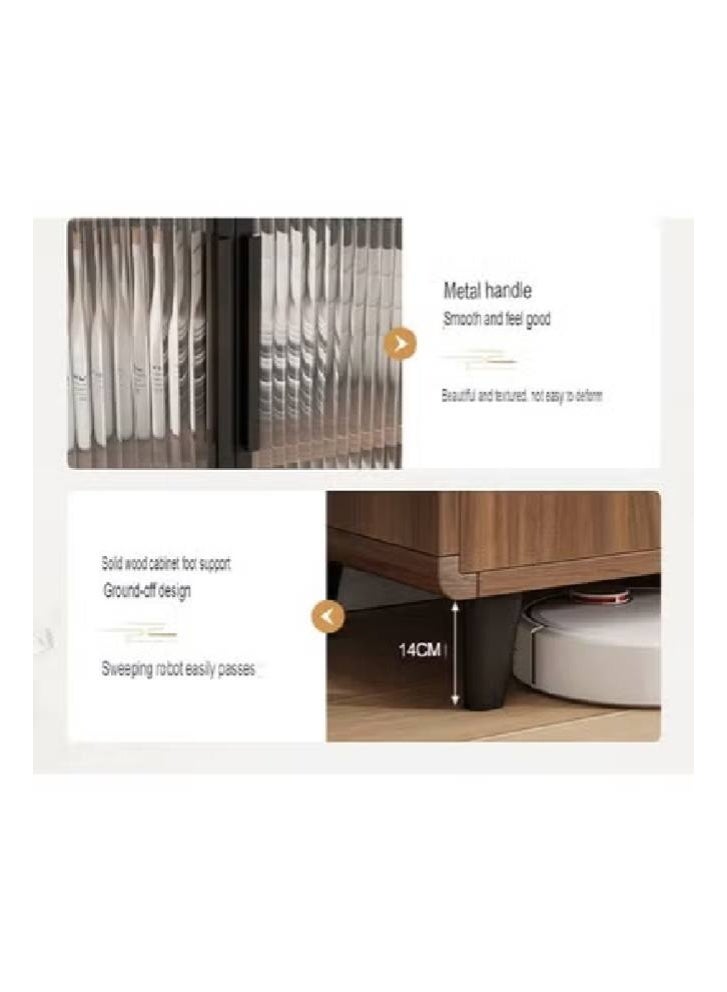 keke Modern Wooden Storage Kitchen Cabinet with Shelves for Living Room & Kitchen - Image 3