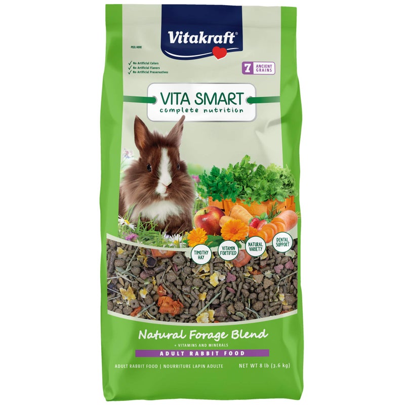 Vitakraft VitaSmart Complete Nutrition Pet Rabbit Food, 8 lbs - Image 1