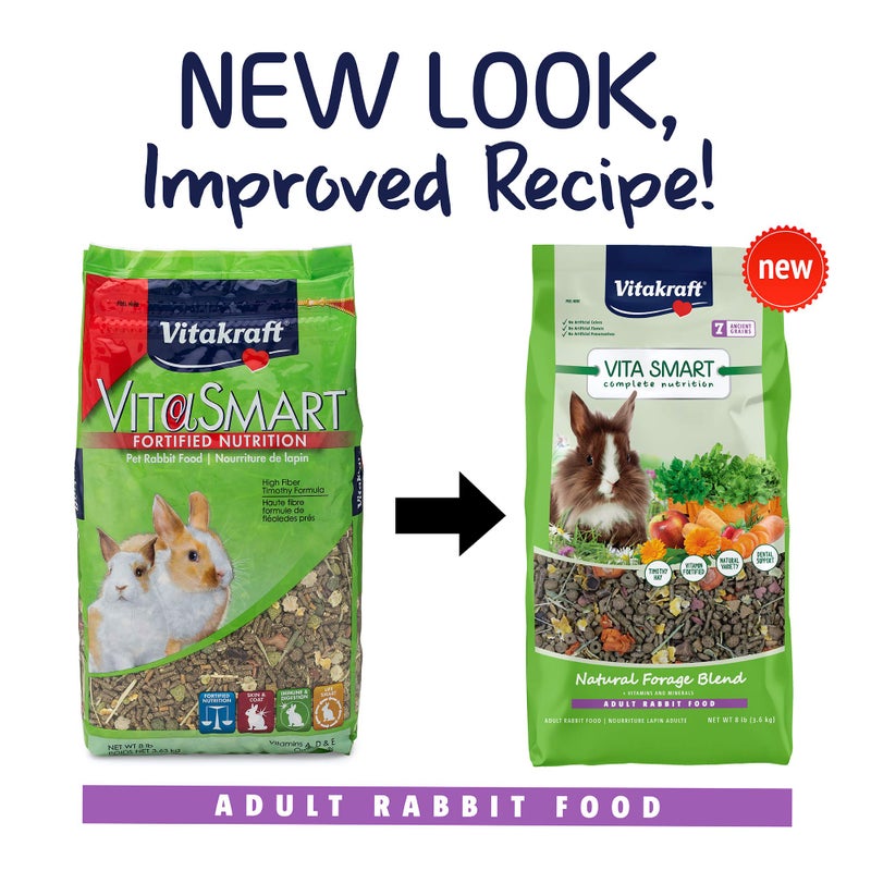 Vitakraft VitaSmart Complete Nutrition Pet Rabbit Food, 8 lbs - Image 3