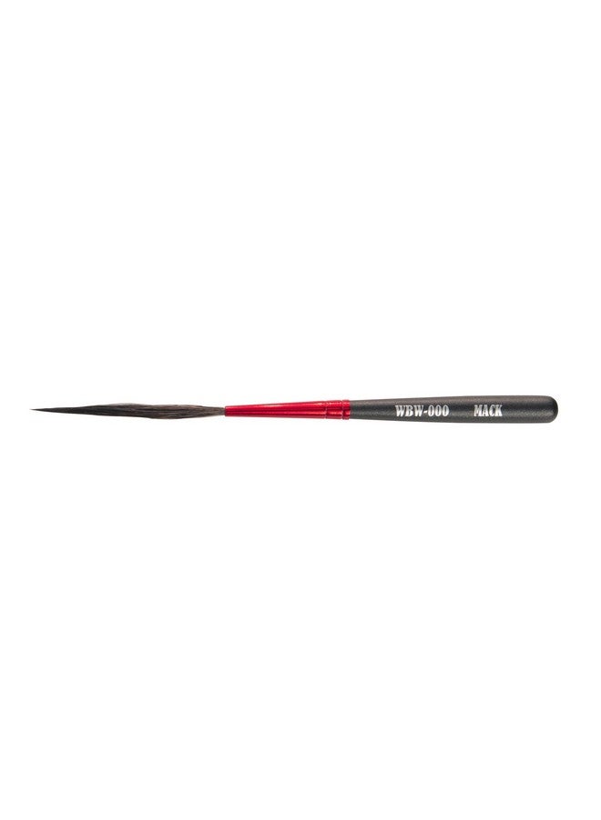 Mack Brush Andrew Mack Wizard Black Widow Scroll Striper Brush Series WBW Size 000 - Image 1