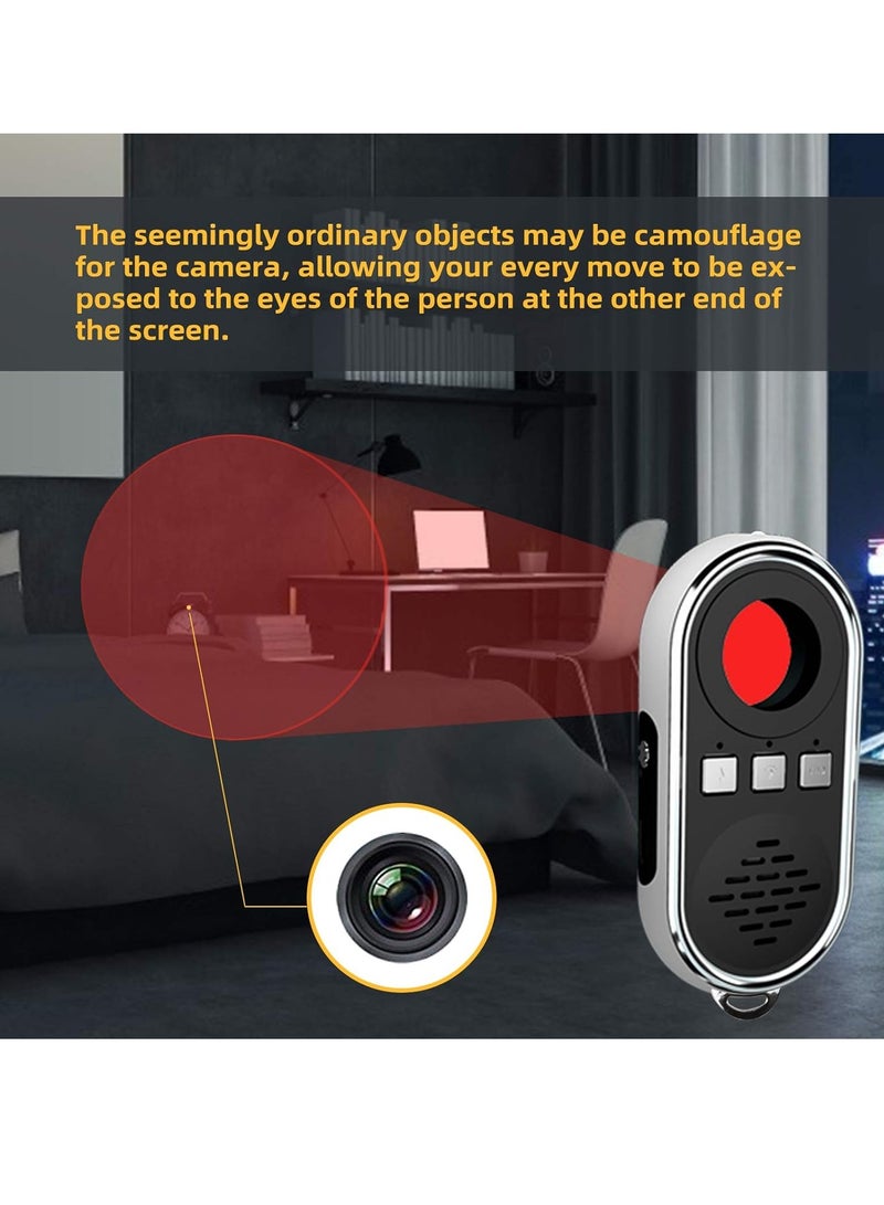 SYOSI Hidden Camera Detectors with Alarm Mini Camera Detector Spy Camera Finder, Spy Camera Detector, Hidden Camera Finder for Home Office Hotel Bathroom, Gifts for Woman Men - Image 2