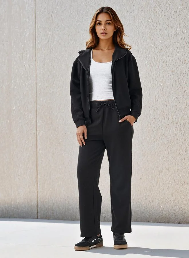 Splash FAV Flexi Waist Polyester Blend Track Pants with Pockets