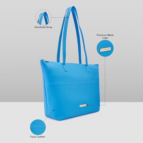 Caprese womens ANNIKA T Large BLUE Tote Bag - Image 3