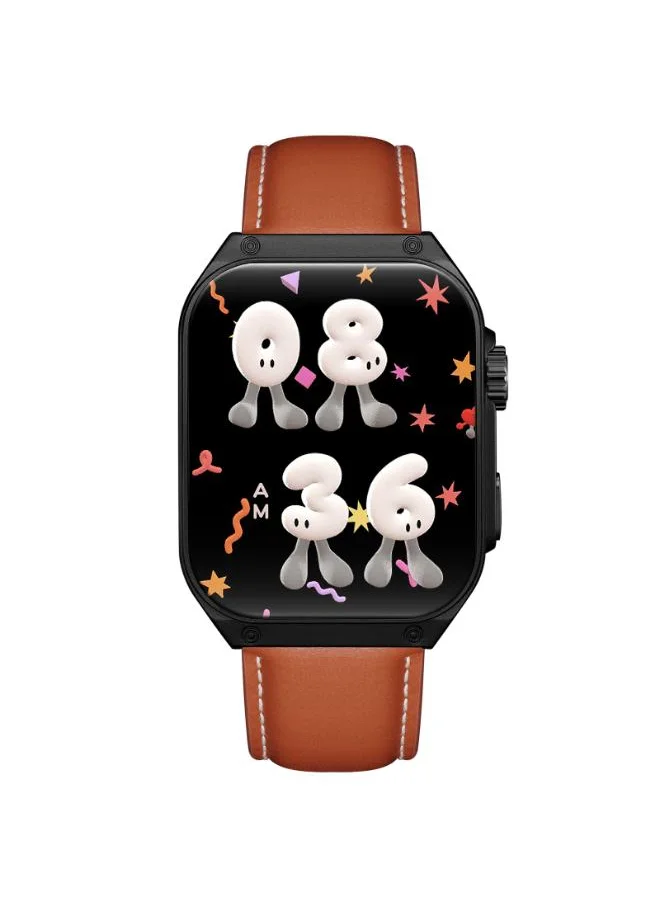 KENNETH SCOTT Kenneth Scott KCRV10-XSBBE Unisex Smart Display Watch & Leather & Silicone Strap Black & Brown