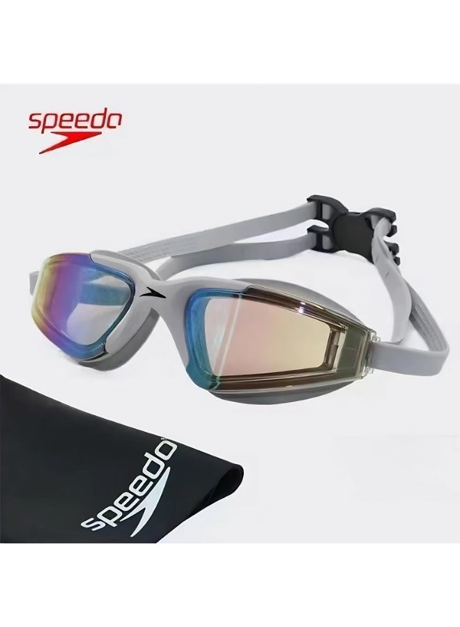 نظارات سباحة رمادية من سبيدو + قبعة سباحة اثنين في واحد