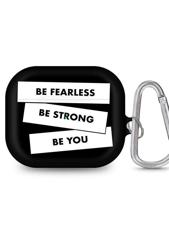 Stylizedd - StylePods Case for Airpods 3rd Gen Case With Anti-Lost Keychain - Fearless, Strong, You - Image 1
