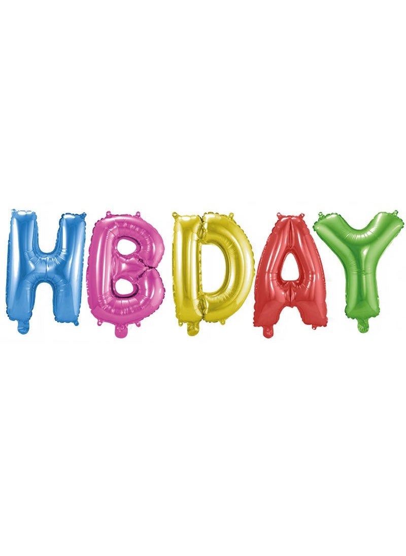 فولات لافتة بالونات عيد الحب من رقائق معدنية متعددة الألوان، 36 سم، عبوة من 4 قطع