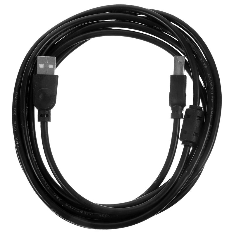 كابل طابعة وناسخة USB 2.0 طول 3 أمتار أسود، كابل USB لجهاز الفاكس والكمبيوتر، ملحق طابعة للمكتب والمنزل - Image 1