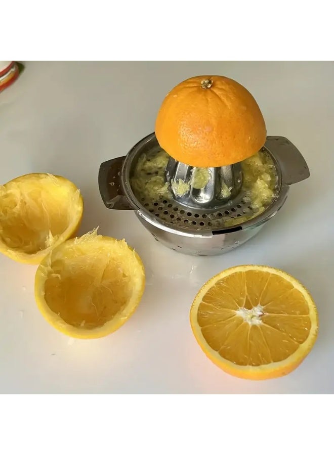 Stainless Steel Manual Citrus Juicer – 1300ml Large Capacity Juicer for Lemon, Orange & More – Durable, Easy to Use, Non-Slip Base - Image 5