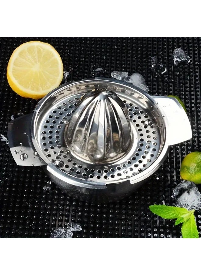 Stainless Steel Manual Citrus Juicer – 1300ml Large Capacity Juicer for Lemon, Orange & More – Durable, Easy to Use, Non-Slip Base - Image 3