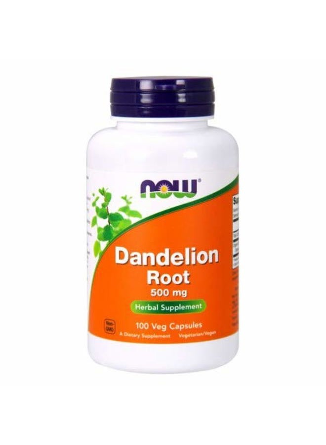 Now Foods Dandelion Root 500 mg 100 Veg Capsules - Image 4