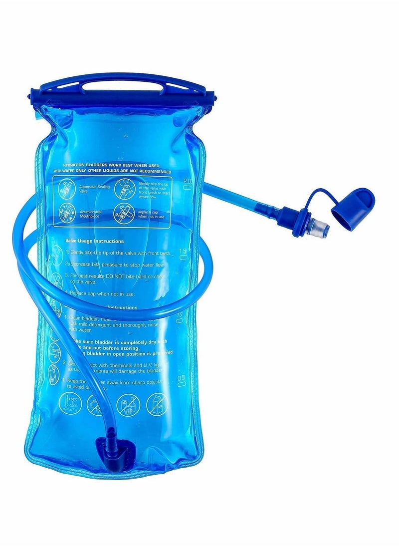 Y&D Hydration Bladder, Water Bladder BPA Free, 2 Liter Large Opening Reservoir, Leak Proof Military Storage Bag for Cycling Hiking Camping Biking Running  - Image 1