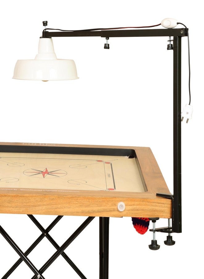 KNK Carrom Lamp Stand – Adjustable Stand with Electrical Fittings, Light Switch (Bulb Not Included) - Image 5