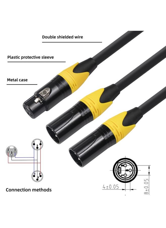 XK303MMF-10  3pin XLR Female to Dual XLR  Male Audio Cable, Length: 1m - pzsku/Z1AE76187A2C48A301F54Z/45/_/1731459527/e9a6d086-bd29-4428-a3c6-da43fc8928e5