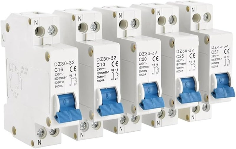 DZ30 32 1P N 16A قاطع دائرة مصغر 230V 6KA مفتاح هواء منزلي - Image 3